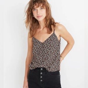 Madewell Button-Down Cami in Petite Blooms. Size 6